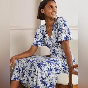 Boden Floral Jersey Midi Dress